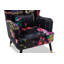 Upholstered Wingback Chair With Footstool-1815216775