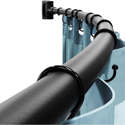66cm Curved Wall Shower Curtain Pole