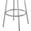 Table de bar ronde blanche et brillante Werner