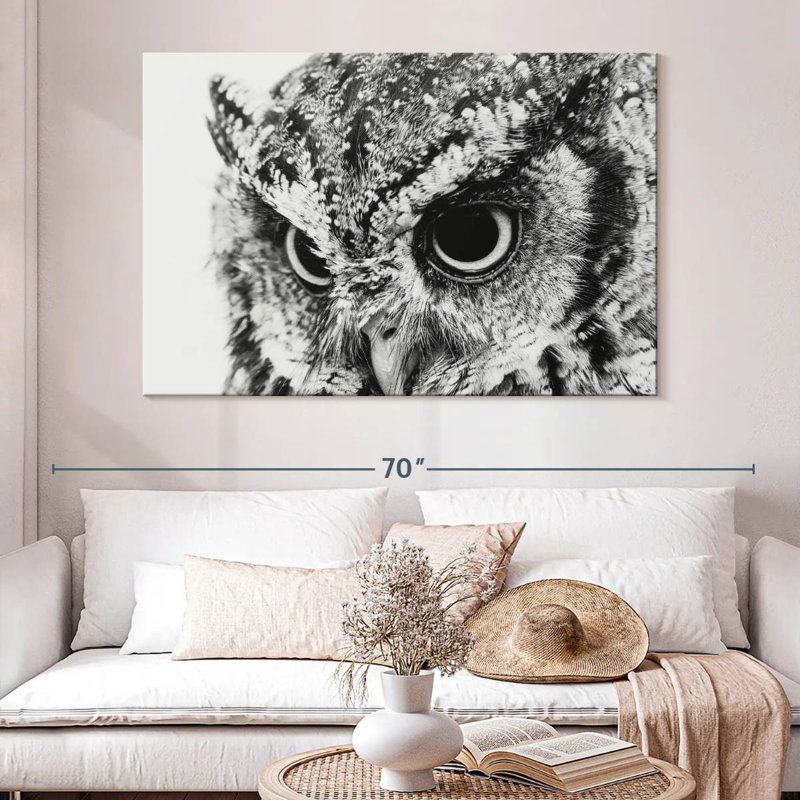 Brampt Staring Owl, 34" H x 51" W