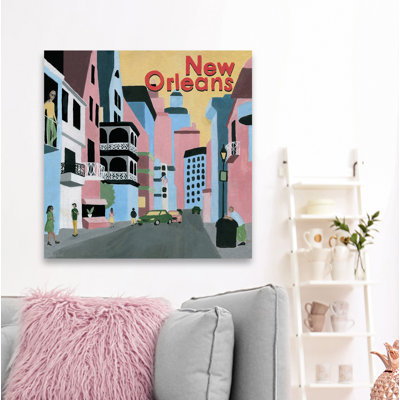 " New Orleans Buildings " Acrylic Painting