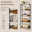 Aftyn 60cm W Steel Etagere Bookcase-602105809