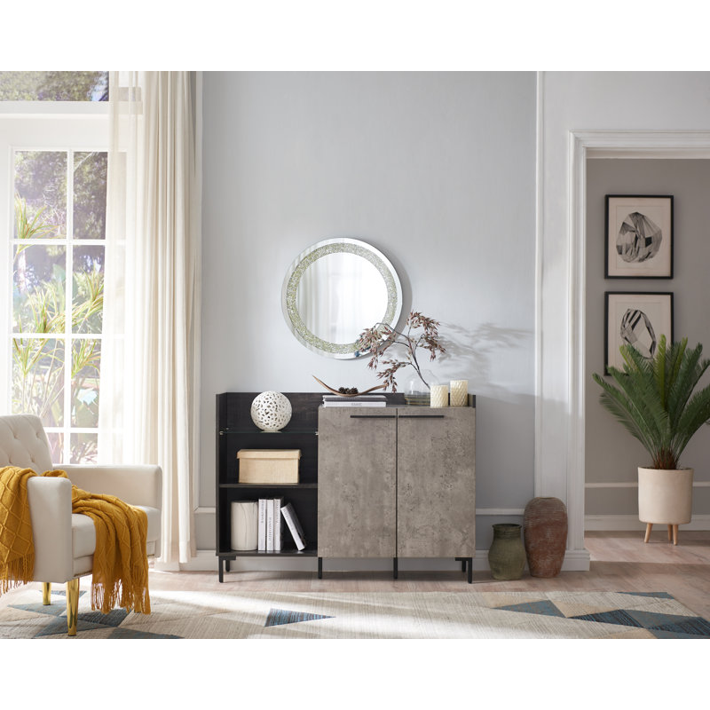 Console Lightfoot 47,72 po, Plateau noir / base noire