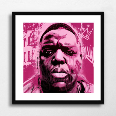 Biggie Smalls Biggie Smalls East Coast 1 Piece Single Picture Frame Wall Art