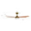 Ventilateur de plafond intelligent intérieur / extérieur Elira de 52 pouces, ensemble d'éclairage à DEL à intensité variable et télécommande, fonctionne avec l'assistant Google, Amazon Alexa et les raccourcis Siri.-1683624113-1683624124-1683624120