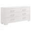 Ensemble de chambre avec grand lit 5 pièces Snow White au design minimaliste moderne et tiroirs doublés de feutre pour un rangement délicat-1369775150-1369775151