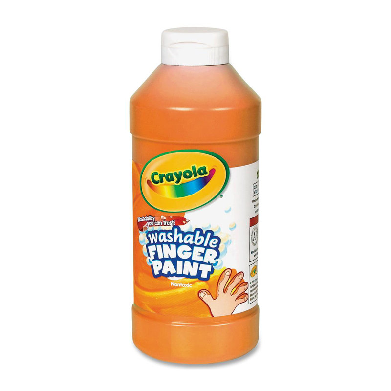 Peinture au doigt lavable, Orange