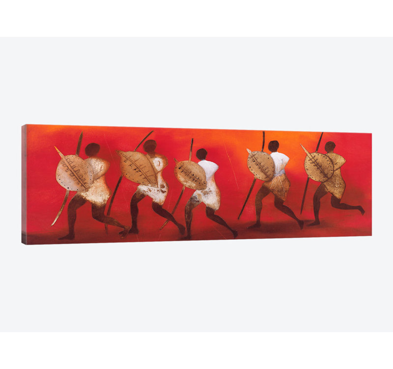 «Figuras II», impression sur toile, H 12 po x l 36 po x P 1,5 po, Toile tendue