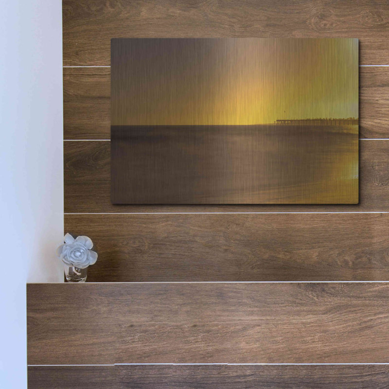 «Pier Orange» par Chris Moyer, H 12 po x l 16 po