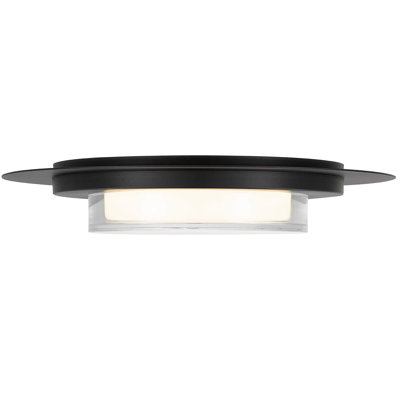 Plafonnier encastré à DEL 16 pouces carré noir intégré haute performance avec 13 000 lumens à 25 W, 3 choix de température de couleur 3000 K / 4000 K / 5000 K, conception à intensité variable, diffuseur en acrylique gravé
