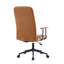 Ensemble de 2 chaises de bureau en similicuir brun antique-1382618670