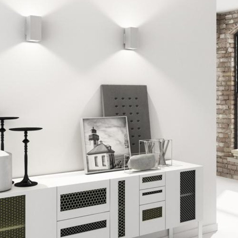 Dau Doble 2 - Light Flush Mount, Brushed Aluminum