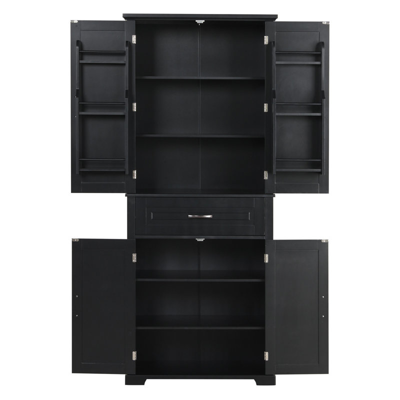 Armoire de rangement de salle de bain avec portes et tiroir