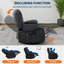 Fauteuil inclinable pivotant à 360 ° avec massage et chauffage par vibration, canapé très large pour le salon / la chambre à coucher-1224205102