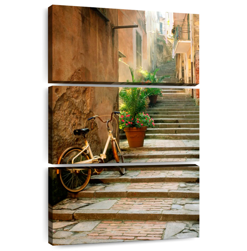 Sireci Cinque Terre Steps, 74" H x 48" W