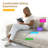 82.7" Upholstered Corduroy Sofa, 6 Piece No Assembly Required Sleeper Couch with Ottomans-386321054-376268996