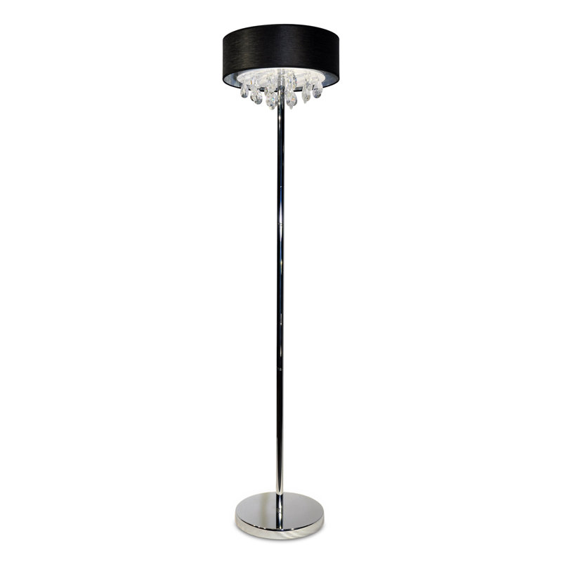 Eli 157cm Chrome Traditional Floor Lamp