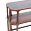 Sagebrook Home 54" Stefan Wood And Marble Console Table, Brown/Black