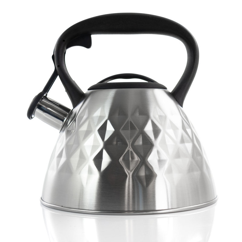 Mr. Coffee 2.3 qt. Stainless Steel Whistling Stovetop Kettle