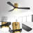 52 Inch Indoor Ceiling Fan With Lights 3 Solid Wood Fan Blade Noiseless Reversible Motor Remote Control With Light-1686126337-1686126349
