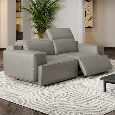 Canapé inclinable en cuir Valentina