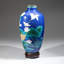 Genuine Cloisonne Vase with Custom Wooden Stand