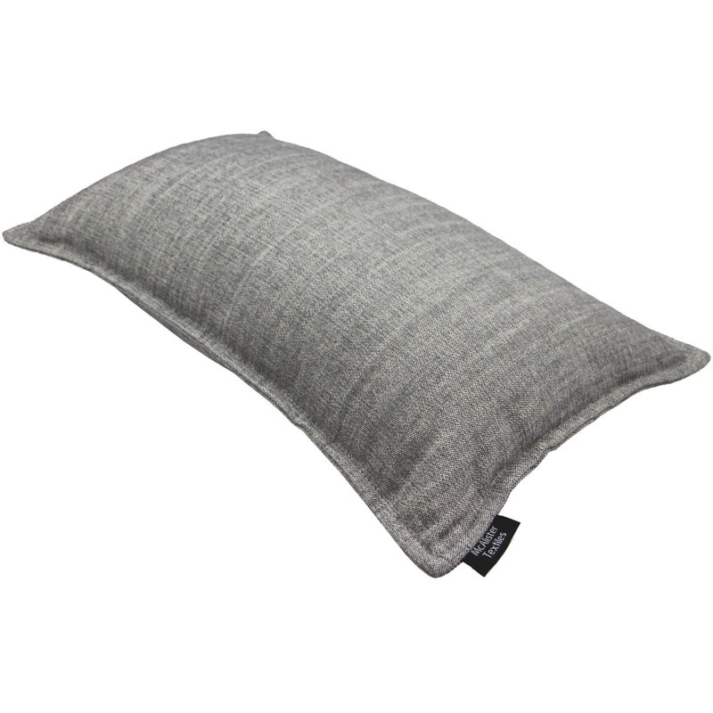 Cyrus Rectangular Cushion, 30 x 50cm, Charcoal Grey