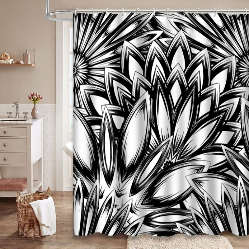 Rideau de douche Floral, L 72 po x l 78 po
