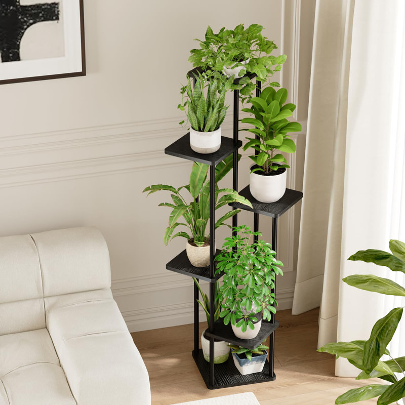 Plant Stand 6 Tier, Black