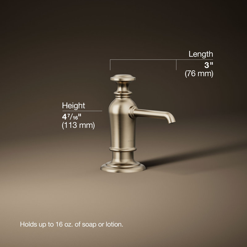 Artifacts Soap/Lotion Dispenser, Vibrant Brushed Bronze