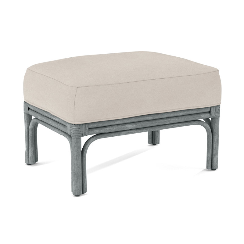 Boca Ottoman, Brown Geometric, 0456-33, Nickel
