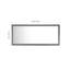 Miroir rectangulaire surdimensionné à DEL de 88 x 38 pouces, alliage d'aluminium et verre argenté sans cuivre, 1 pièce, miroir mural pour salle de bain, cadre noir, antibuée, intensité variable, incassable, capteur tactile à mémoire pour salle de sport et studio de danse