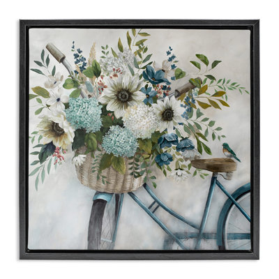 Floral Bike Basket