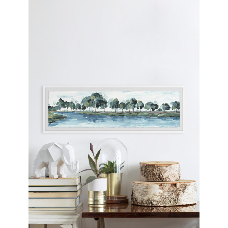 Shifting Beauty by Marmont Hill - Single Picture Frame Panoramic Painting, 38cm H x 114cm W x 3.81cm D
