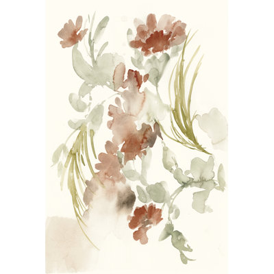 Abstracting Flowers I by Jennifer Goldberger - Painting Print