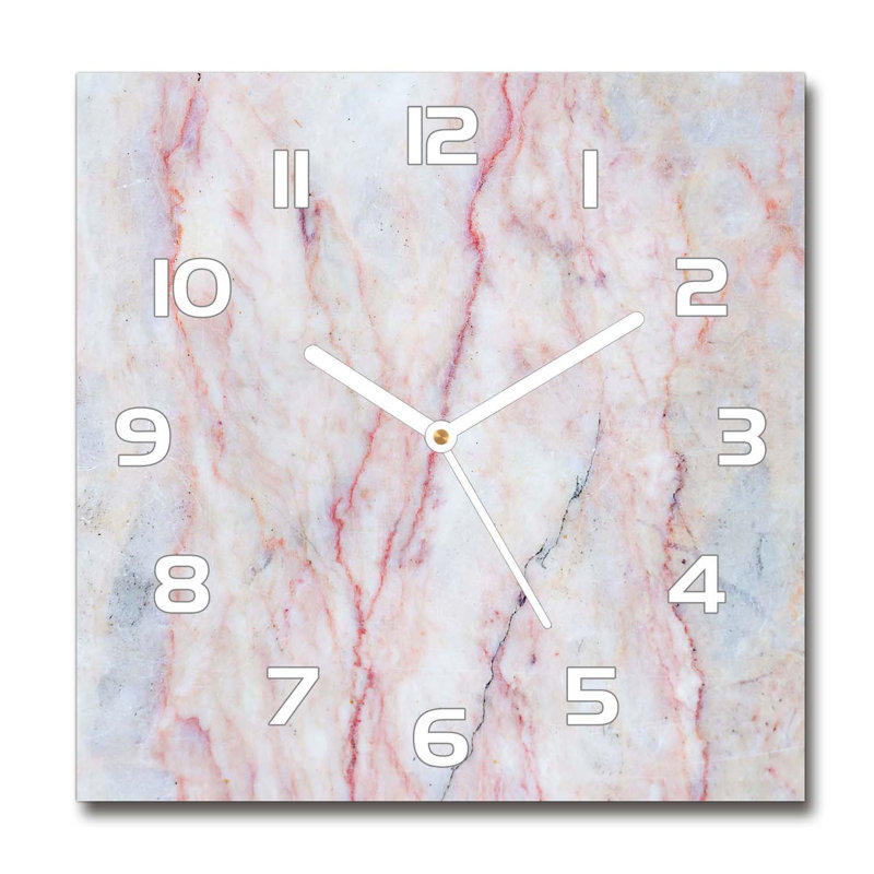 Harle Glass Wall Clock, White