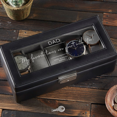 Leather Watch Box + Locking