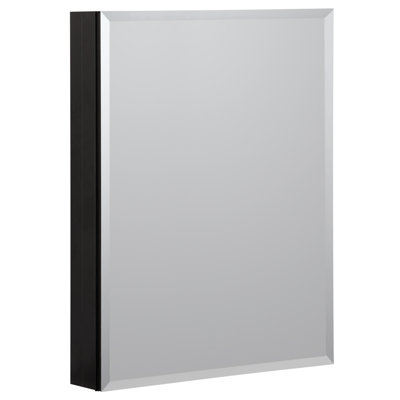 Armoire à pharmacie encastrée ou à fixation en surface sans cadre avec 3 tablettes réglables
