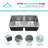 KBFmore Double Bowl Tight Radius Stainless Steel Kitchen Sink Only-89710343-89710344