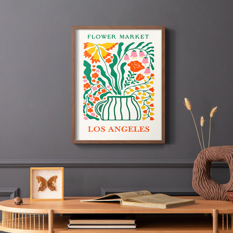 Matisse XXIX Framed Print - Solid Wood, 28" H x 22" W, Brown