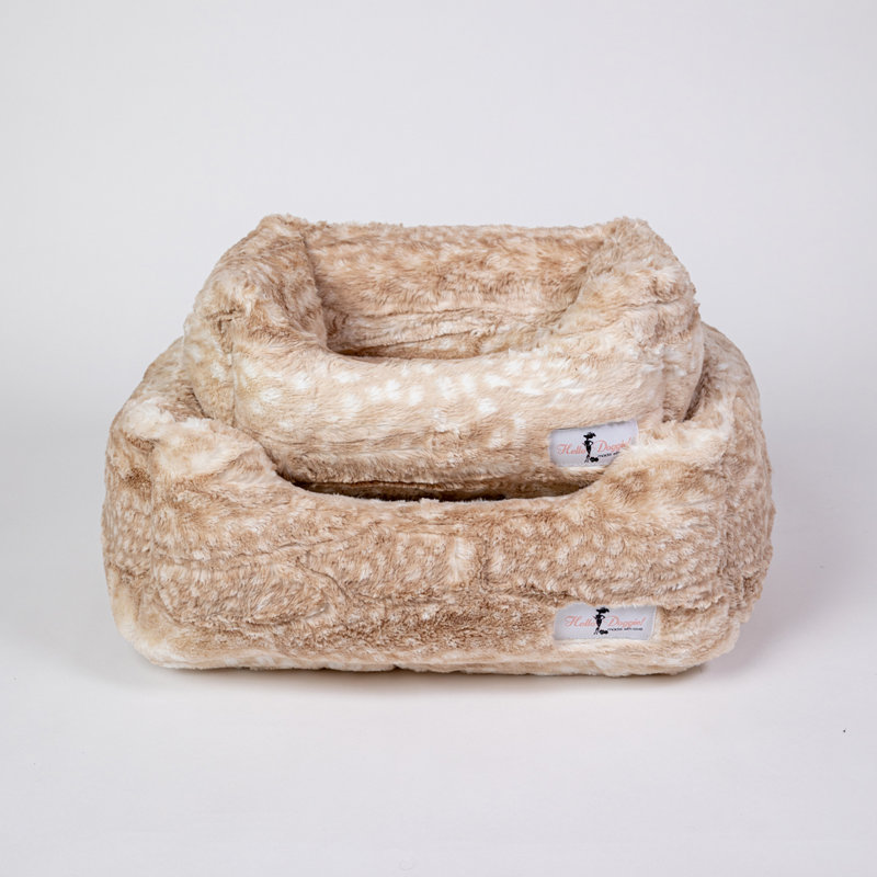 Traversin cachemire pour chien, L 7 po x l 14 po, Fauve doré