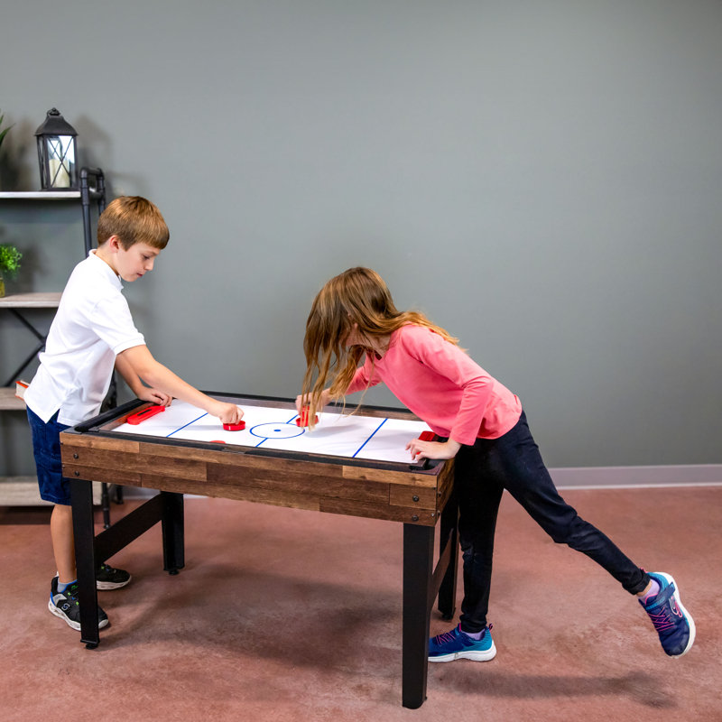 Sunnydaze 10-in-1 Multi-Game Table with Dark Wood Finish