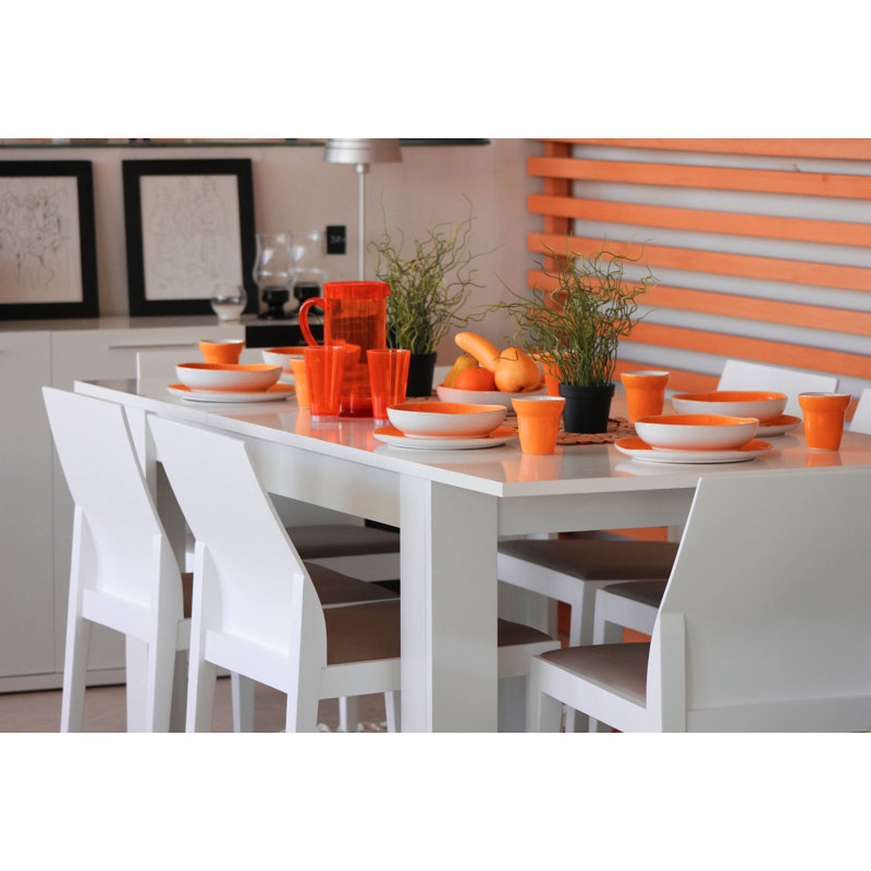 Diyar Extendable Oak Dining Table, 78cm H x 190cm W x 90cm D, White