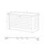 Dakota Fields Chalandra 160cm W Galvanised Steel Lockable Deck Box with Wheels-109079076