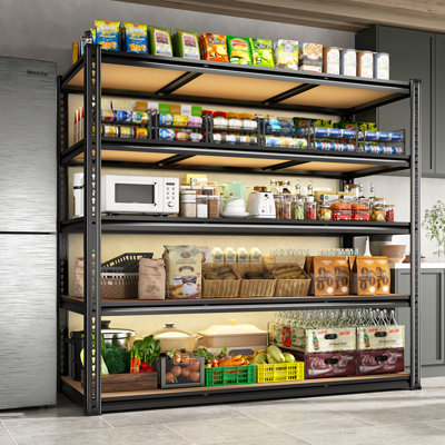 Heavy Duty Garage Shelving Unit, Adjustable Metal Storage Shelves 5-Tier, 3080LBS, 48" W x 18" D x 72" H