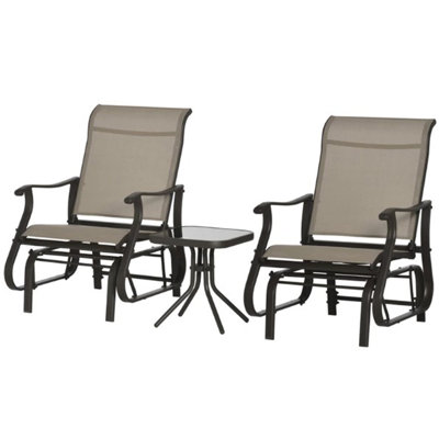 Ensemble de chaises, ensemble de chaises coulissantes pour l'extérieur, compact et durable pour le patio, l'heure du thé au bistro, parfait pour les familles