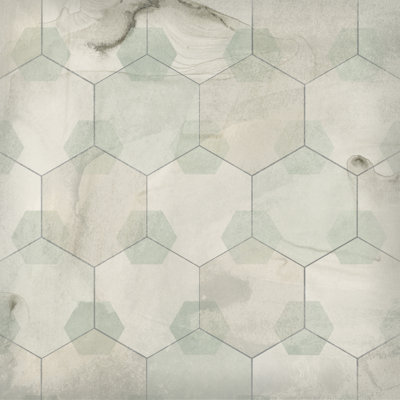 Hexagon Tile III by June Erica Vess - Wrapped Canvas Painting
