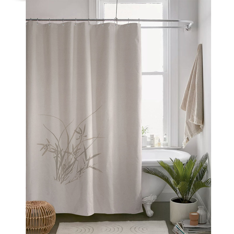Rideau de douche en polyester, Beige