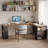 Dark Walnut Rectangular Solid Wood desks-107658640
