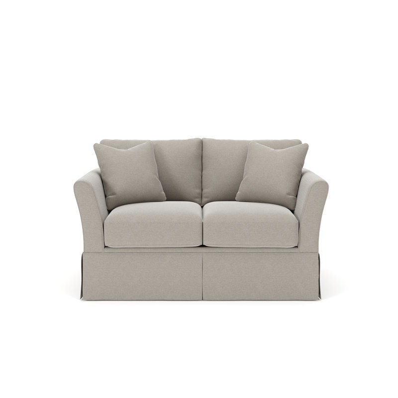 Causeuse rembourrée 63 po Shelby, Tissage natté lin Drusky Sustain®